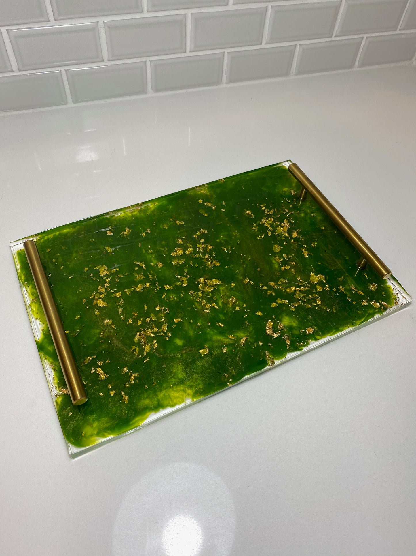 Olive Gold Tray