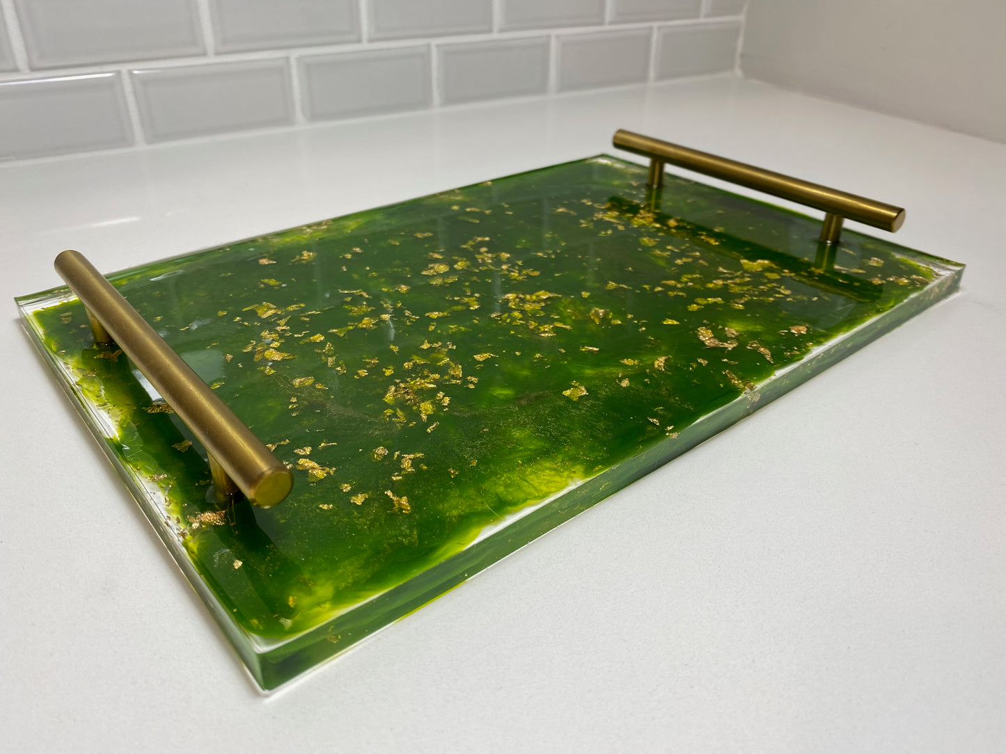 Olive Gold Tray