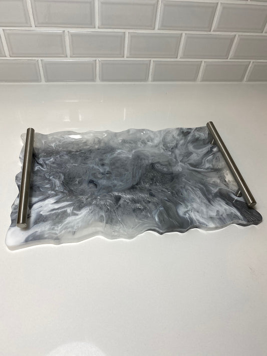 Grey Marble Tray